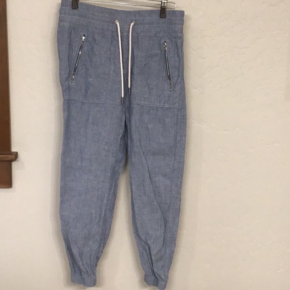 Athleta Cabo Linen Jogger, 0, blue